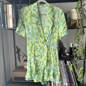 Floral Button-Up Romper